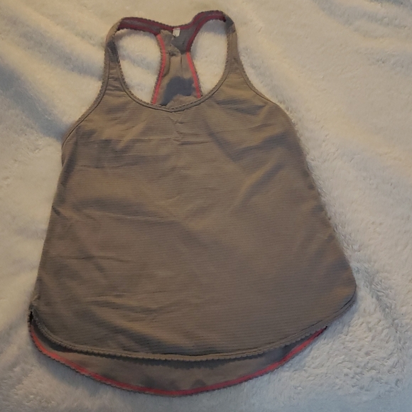 Lululemon 105F Singlet tank top sz 2 Grey - Picture 3 of 6